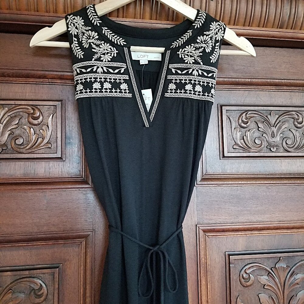 NWT Loft Embroidered Dress